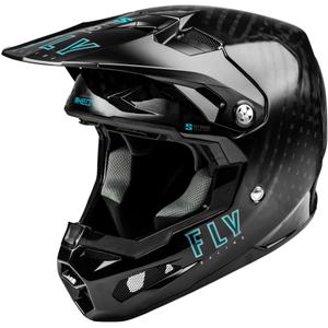 Motocross-Helm FLY Racing Formula S Carbon Schwarz