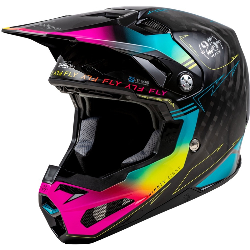 Motocross-Helm FLY Racing Formula S schwarz-blau