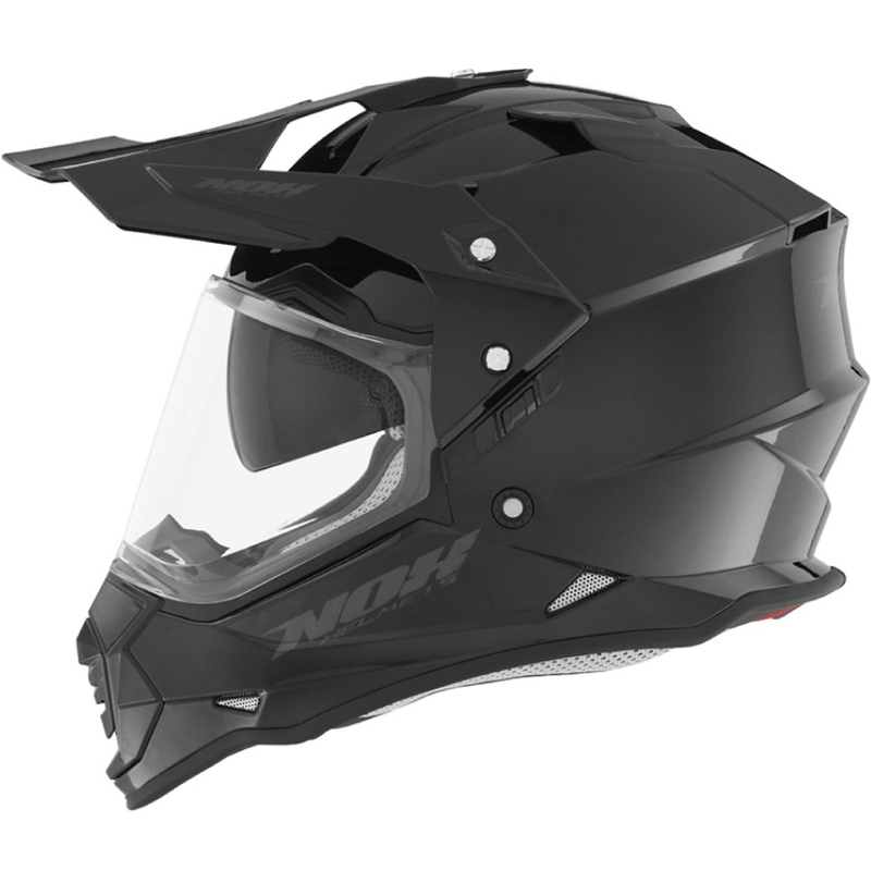 Endurohelm NOX N312  schwarz glänzend