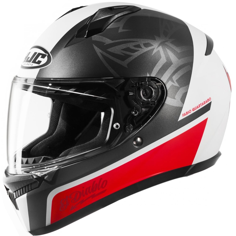 Integral Motorradhelm HJC C10 Fabio Quartararo 20 MC1SF schwarz-weiß-rot