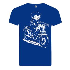 Kinder-Jungen-T-Shirt MotoZem - Bikerblau