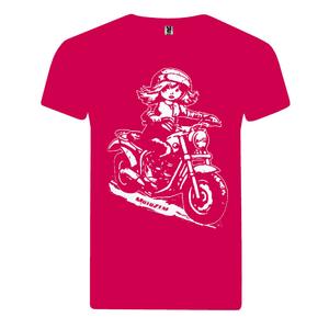 MotoZem Mädchen-T-Shirt – Biker-Pink
