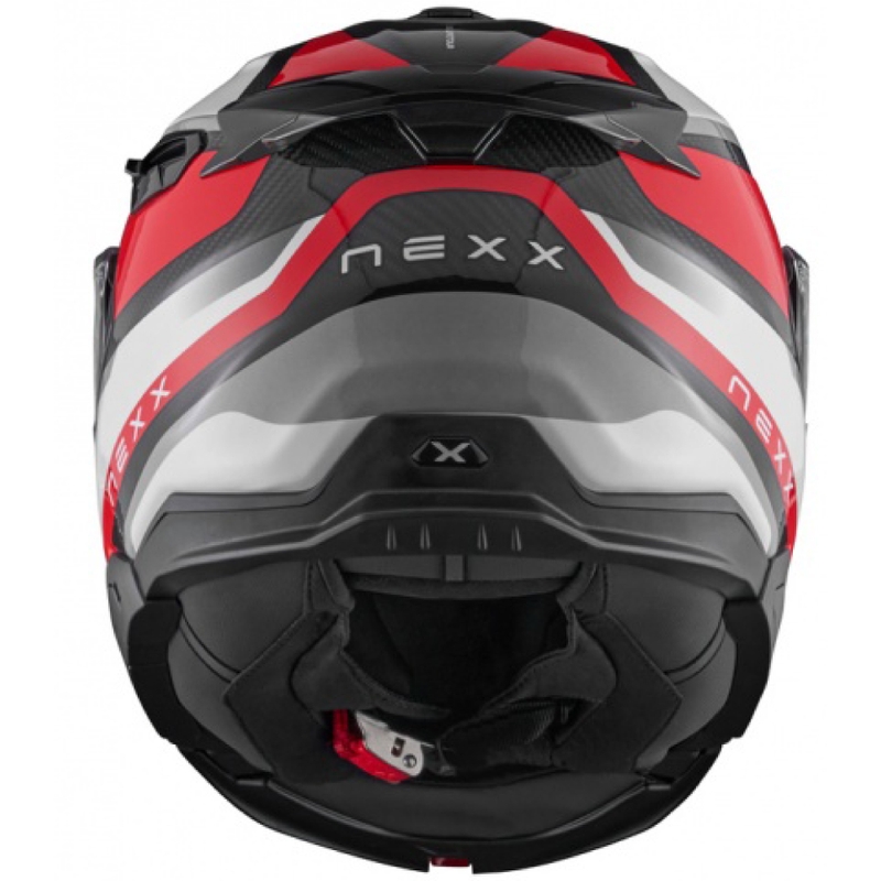 Klappbarer Motorradhelm Nexx X.Lifetour PRO Mile weiß-rot