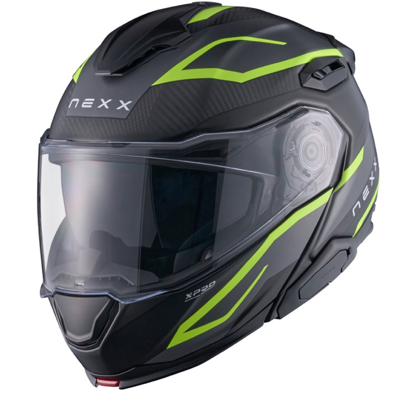 Klappbarer Motorradhelm Nexx X.Lifetour PRO Mile mattgrau-fluogelb Ausverkauf