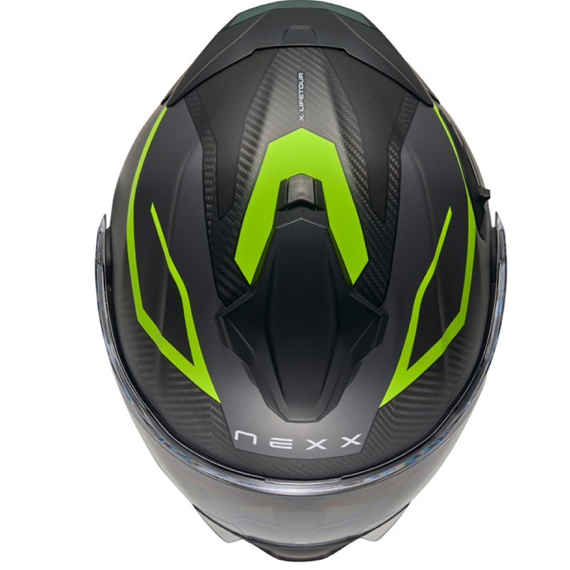 Klappbarer Motorradhelm Nexx X.Lifetour PRO Mile mattgrau-fluogelb Ausverkauf