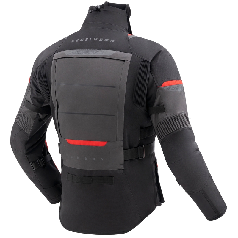 Rebelhorn Cubby V Motorradjacke schwarz-anthrazit-rot