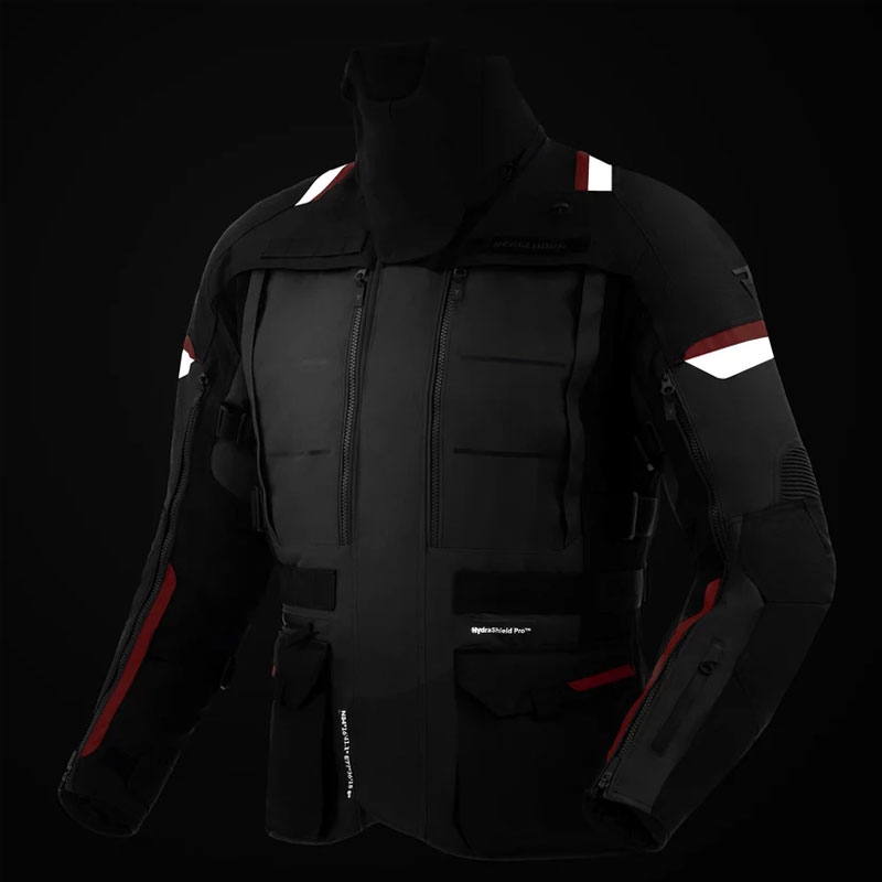 Rebelhorn Cubby V Motorradjacke schwarz-anthrazit-rot