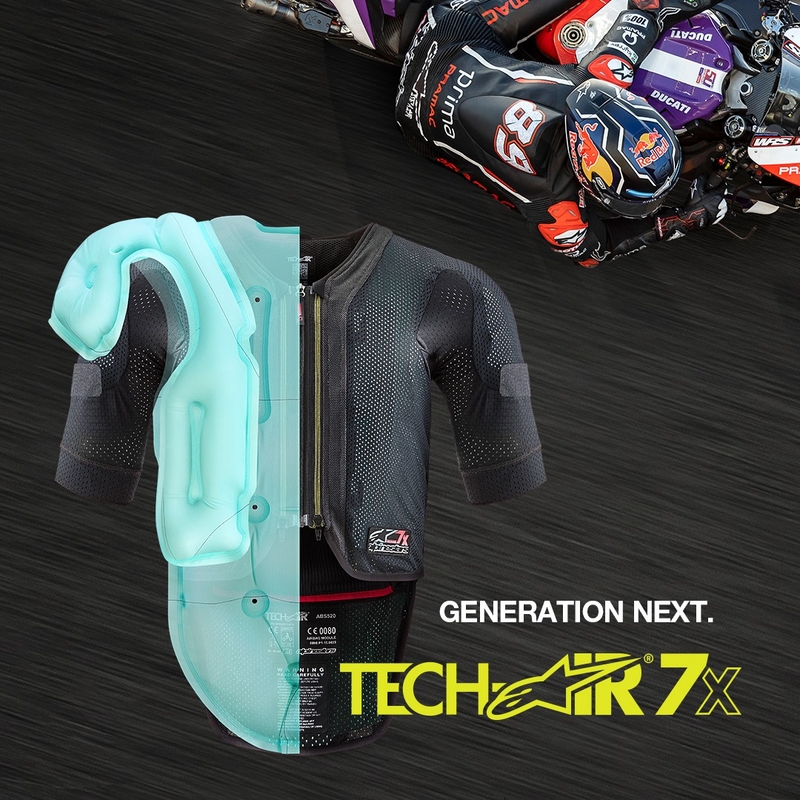 Alpinestars TECH-AIR®7X System Airbagweste schwarz-rot