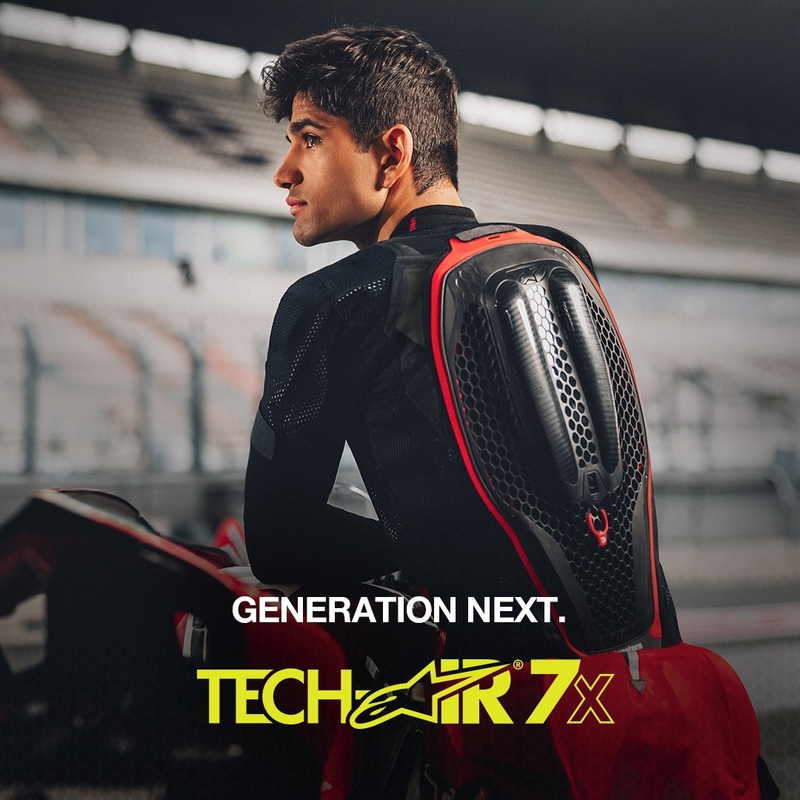 Alpinestars TECH-AIR®7X System Airbagweste schwarz-rot