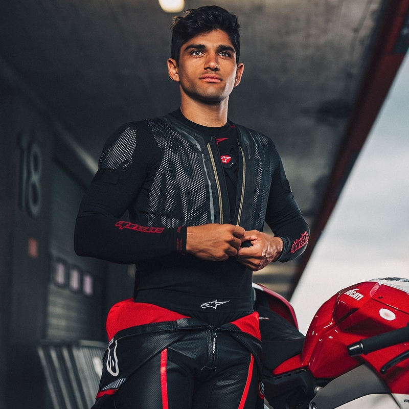 Alpinestars TECH-AIR®7X System Airbagweste schwarz-rot