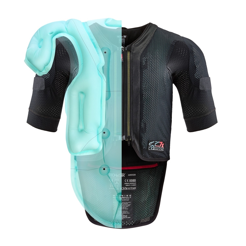 Alpinestars TECH-AIR®7X System Airbagweste schwarz-rot