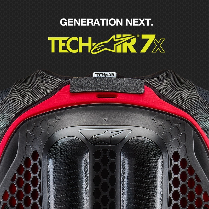 Alpinestars TECH-AIR®7X System Airbagweste schwarz-rot