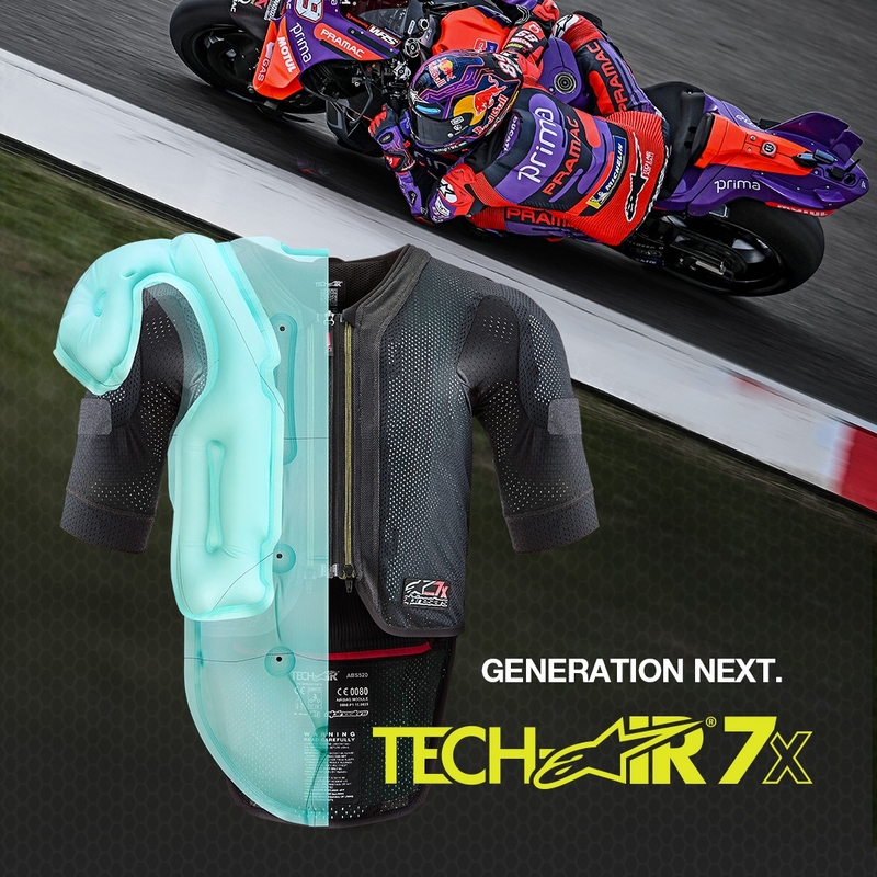 Alpinestars TECH-AIR®7X System Airbagweste schwarz-rot
