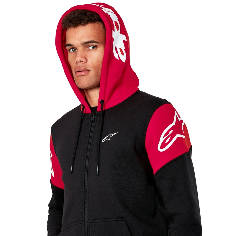 Alpinestars Velocity Hoodie schwarz-rot