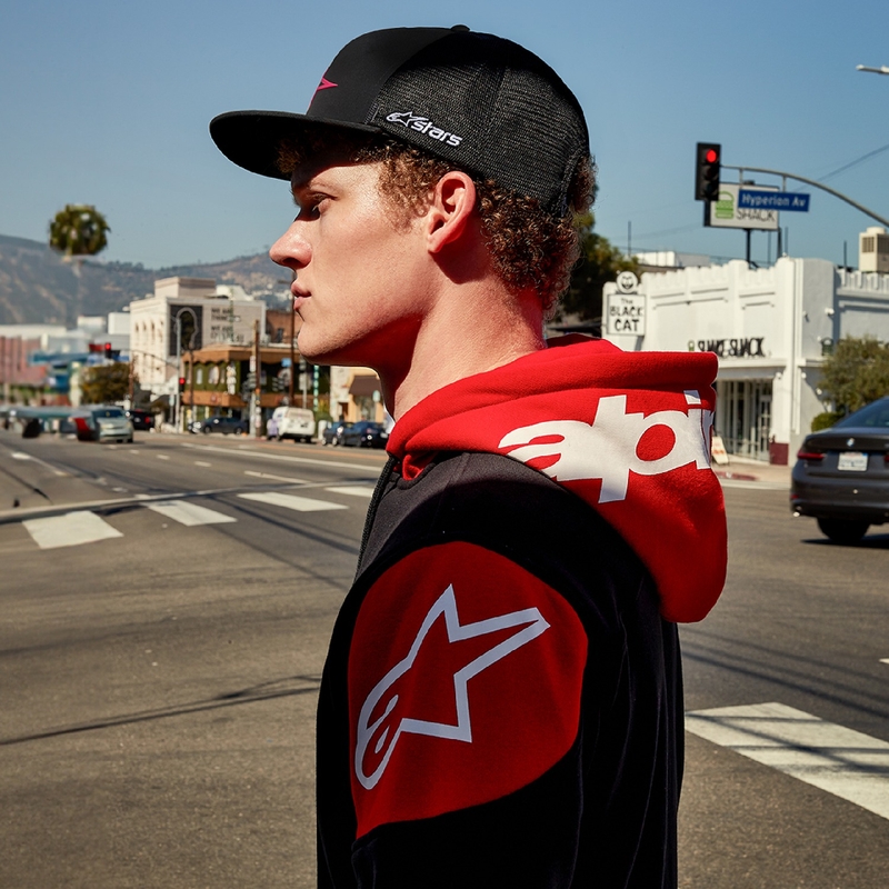 Alpinestars Velocity Hoodie schwarz-rot
