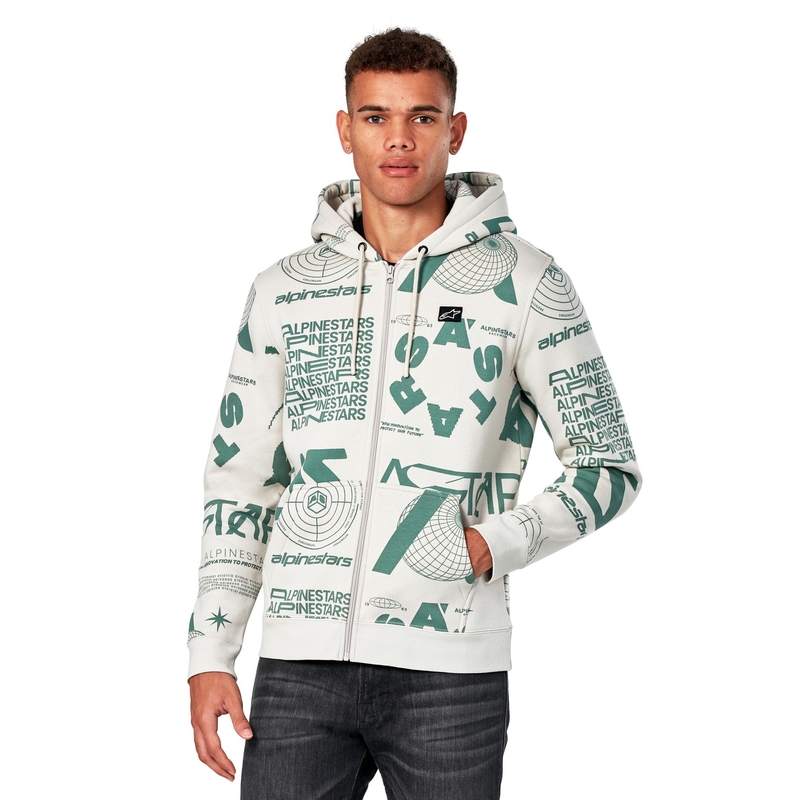 Alpinestars Determinant Hoodie weiß cremefarben