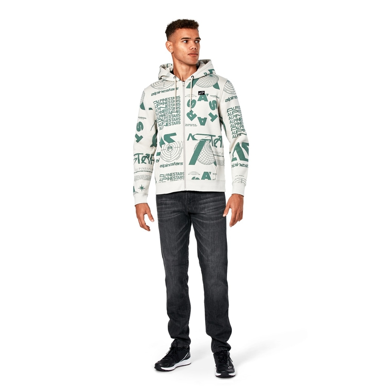 Alpinestars Determinant Hoodie weiß cremefarben