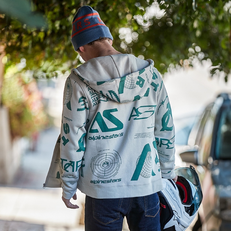 Alpinestars Determinant Hoodie weiß cremefarben