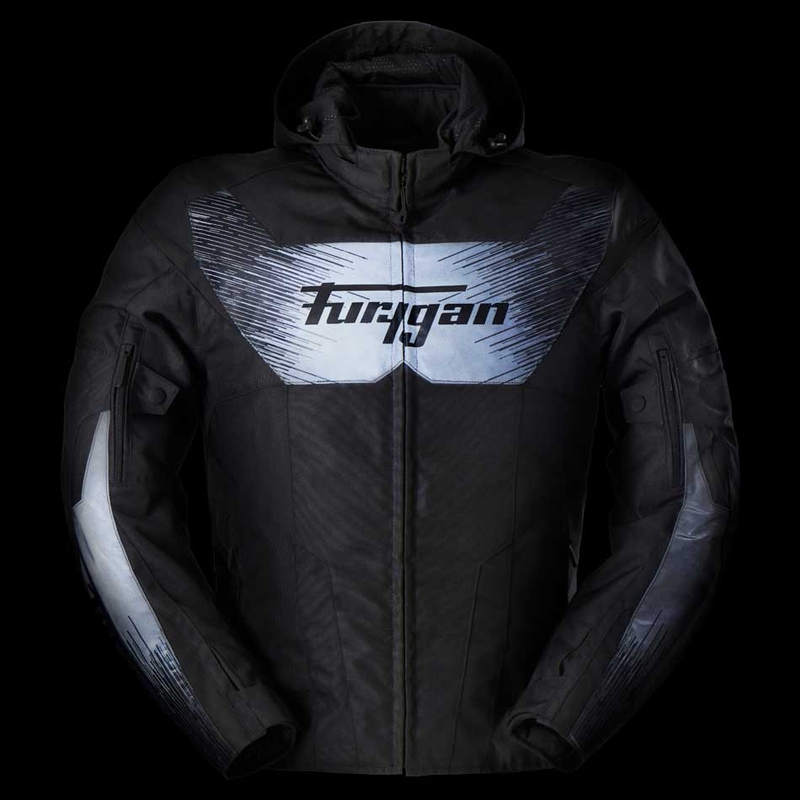 Furygan Shard HV Motorradjacke schwarz