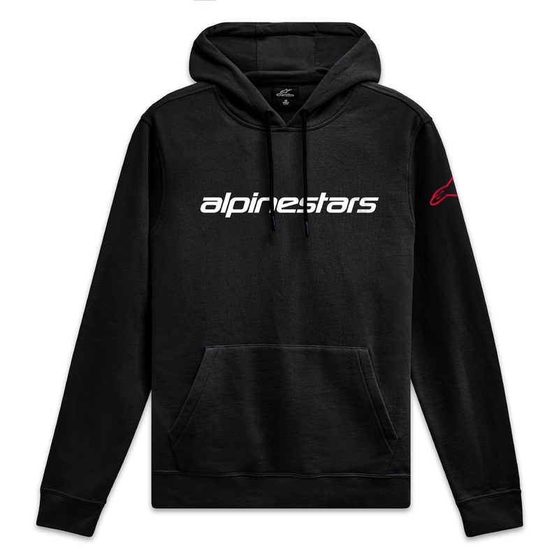 Alpinestars Wordmark Hoodie 3 schwarz-weiß-rot