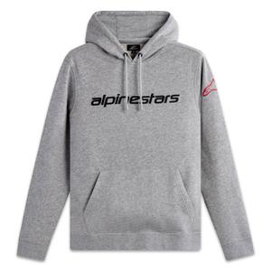 Alpinestars Wordmark Hoodie 3 grau-rot-schwarz