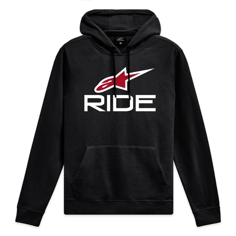 Alpinestars Ride Hoodie 4 schwarz-weiß-rot