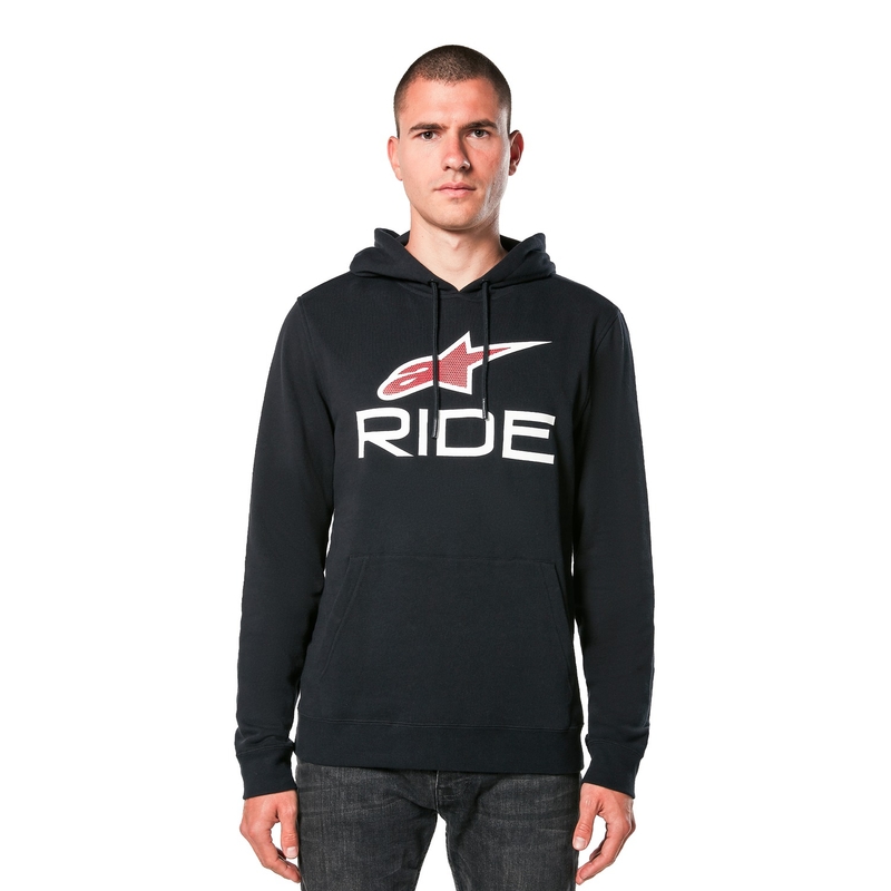 Alpinestars Ride 4.0 schwarz-weiß-rotes Sweatshirt