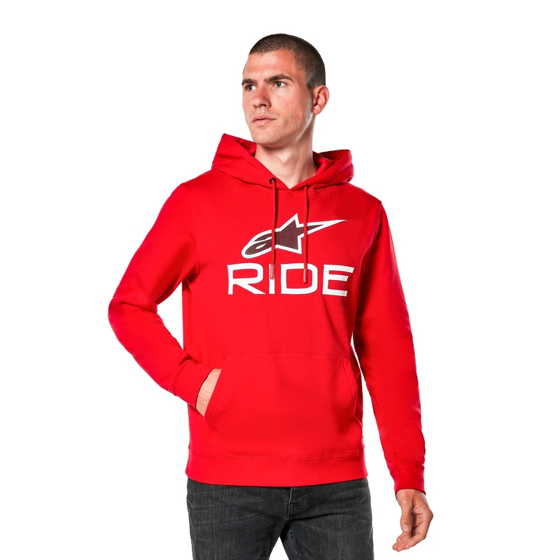 Alpinestars Ride 4.0 rot-weiß-schwarzes Sweatshirt