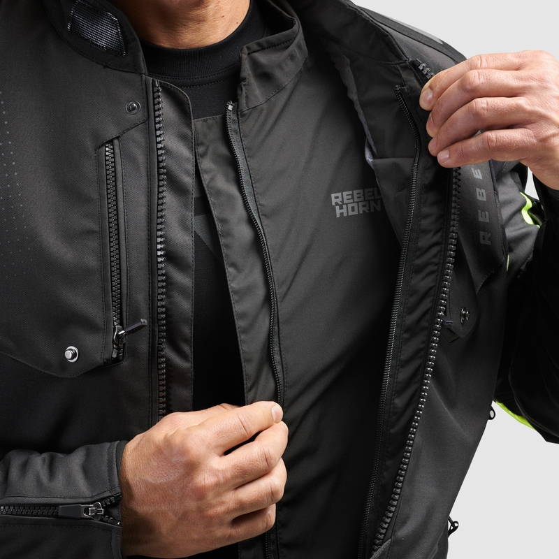 Rebelhorn In &amp; Out HydraShield PRO wasserdichte Jacke Schwarz