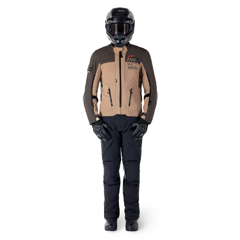 Alpinestars AMT-8 Stretch Drystar XF Motorradjacke braun-khaki