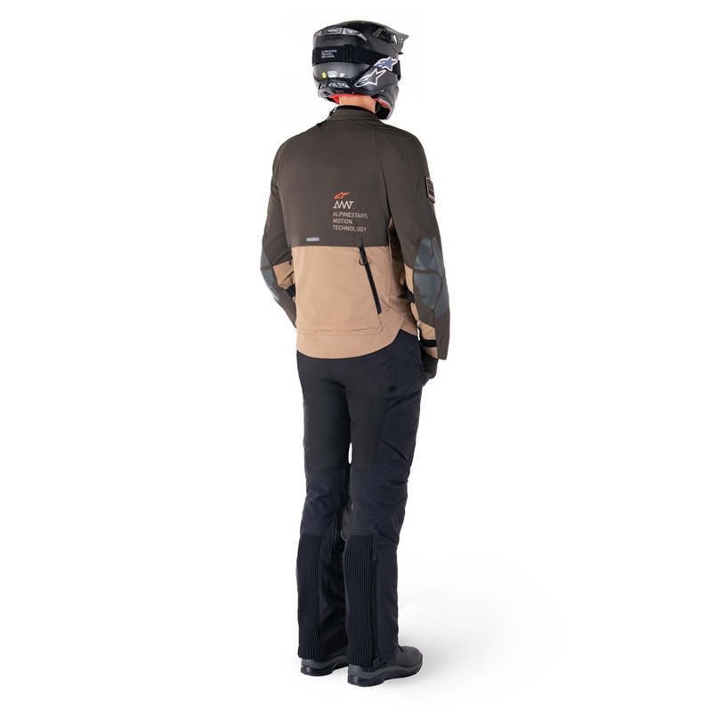 Alpinestars AMT-8 Stretch Drystar XF Motorradjacke braun-khaki