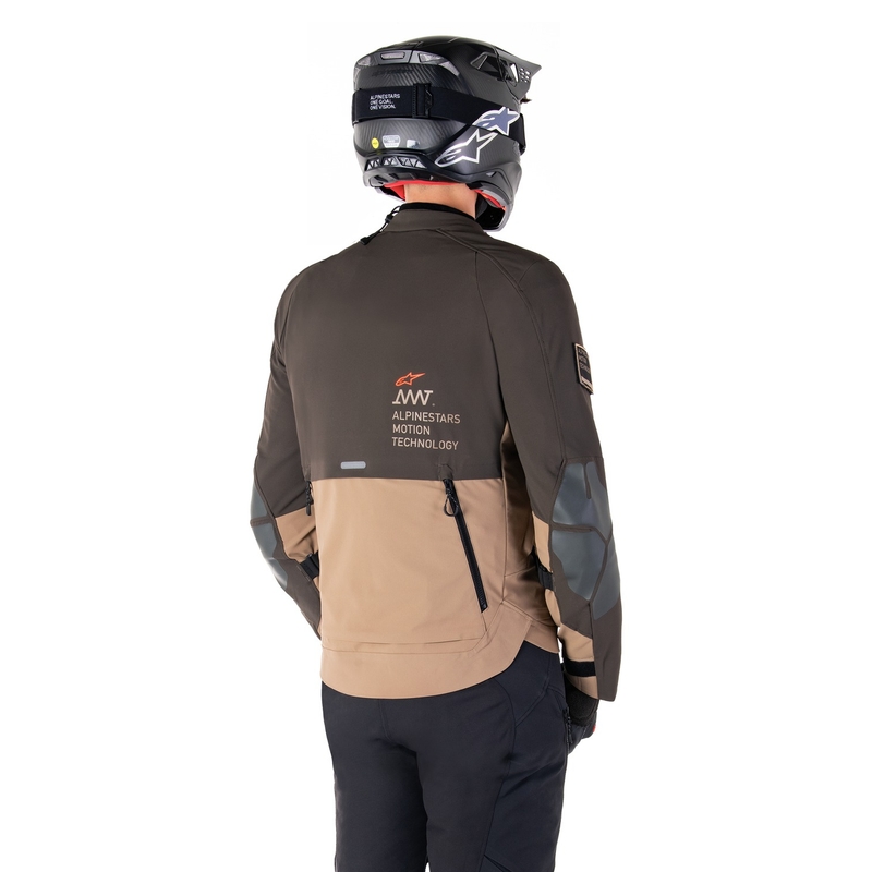 Alpinestars AMT-8 Stretch Drystar XF Motorradjacke braun-khaki