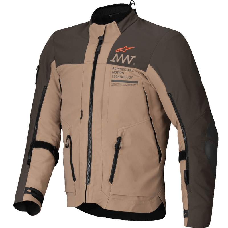 Alpinestars AMT-8 Stretch Drystar XF Motorradjacke braun-khaki