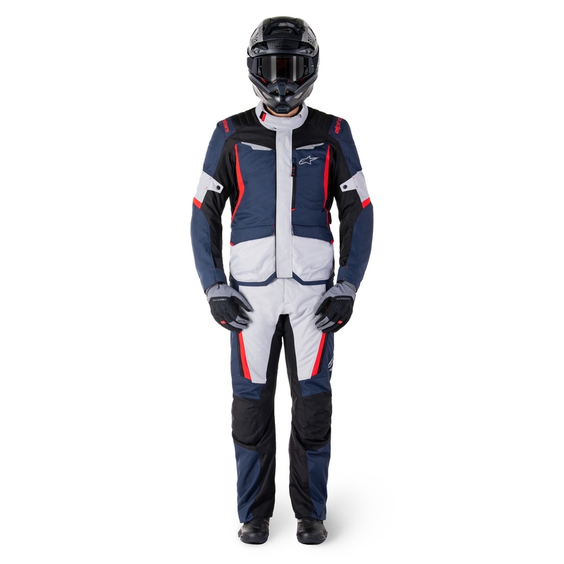 Alpinestars ST-1 Wasserdichte Motorradjacke dunkelblau-schwarz-rot