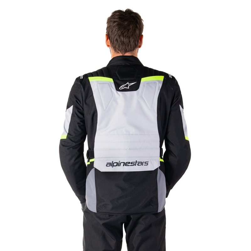Alpinestars ST-1 Wasserdichte Motorradjacke grau-schwarz-fluogelb