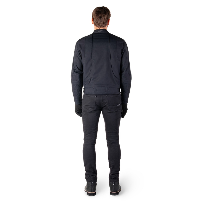Wasserabweisende Motorradjacke Alpinestars Clayton Schwarz-Schwarz