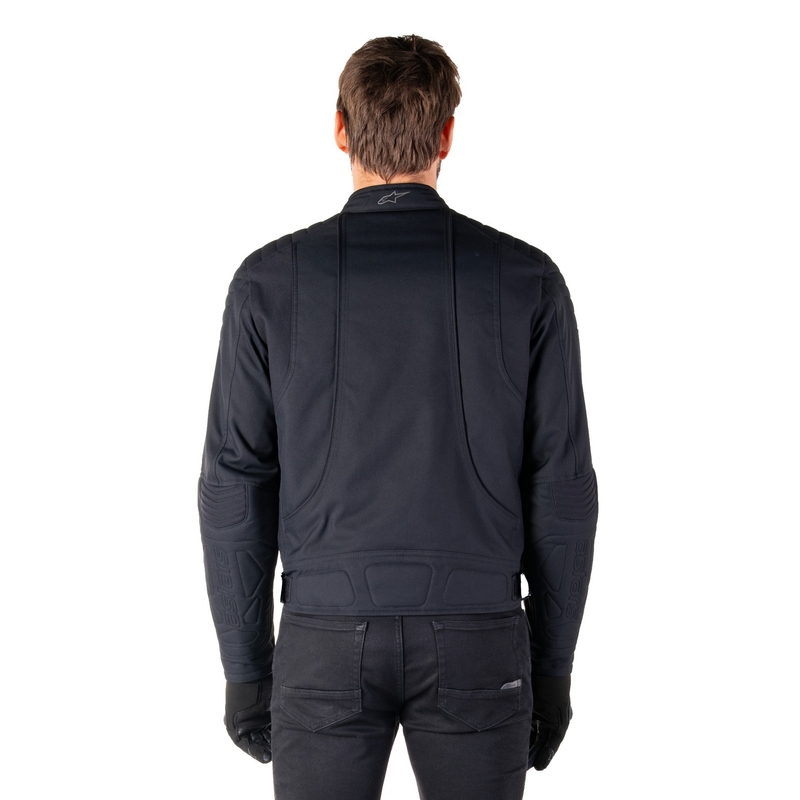 Wasserabweisende Motorradjacke Alpinestars Clayton Schwarz-Schwarz