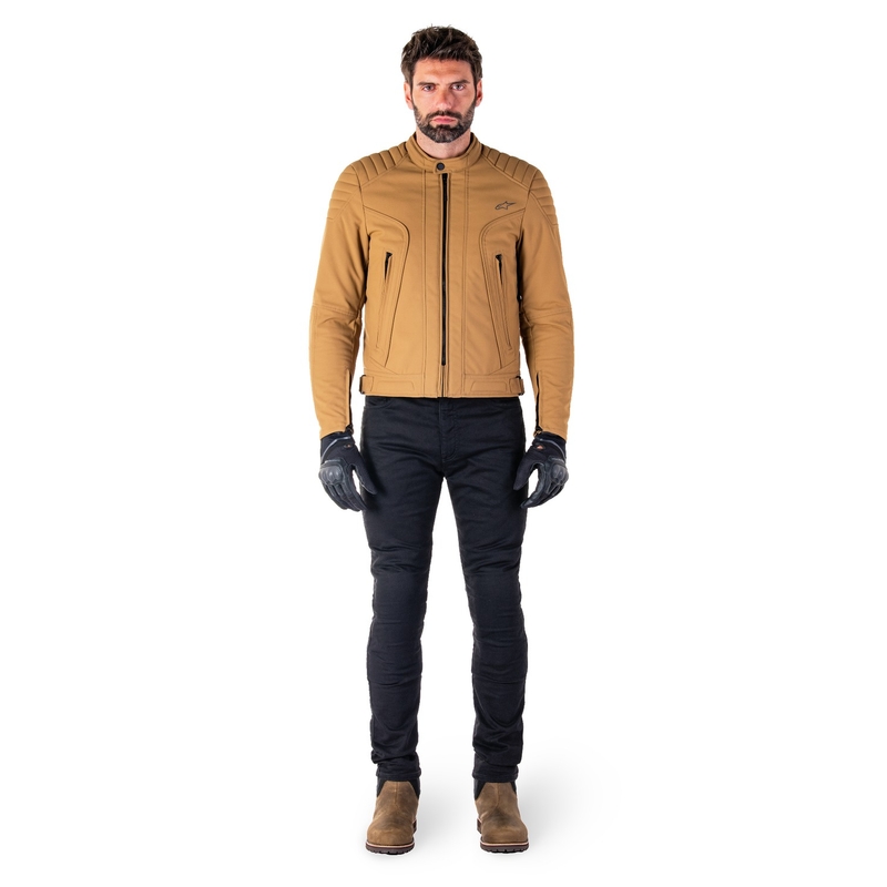 Alpinestars Clayton wasserabweisende Motorradjacke hellbraun