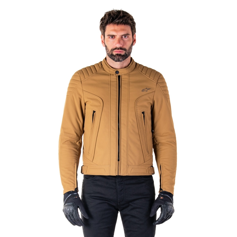 Alpinestars Clayton wasserabweisende Motorradjacke hellbraun
