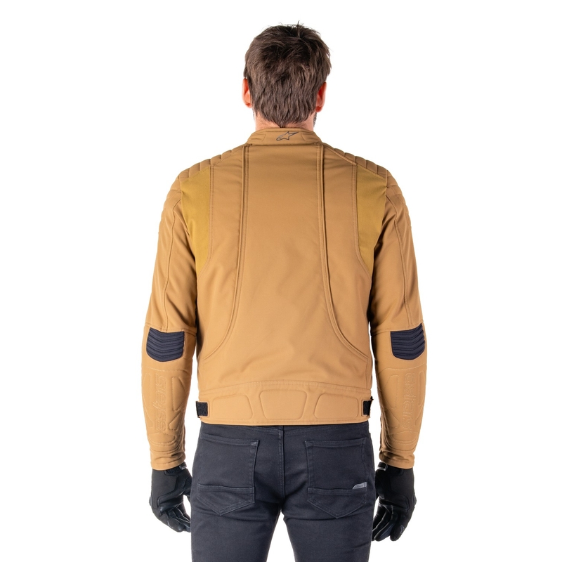 Alpinestars Clayton wasserabweisende Motorradjacke hellbraun