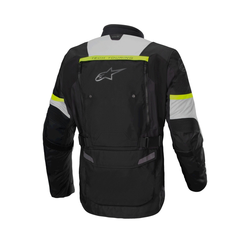 Alpinestars Bogota PRO Drystar Motorradjacke Schwarz-Grau-Fluogelb