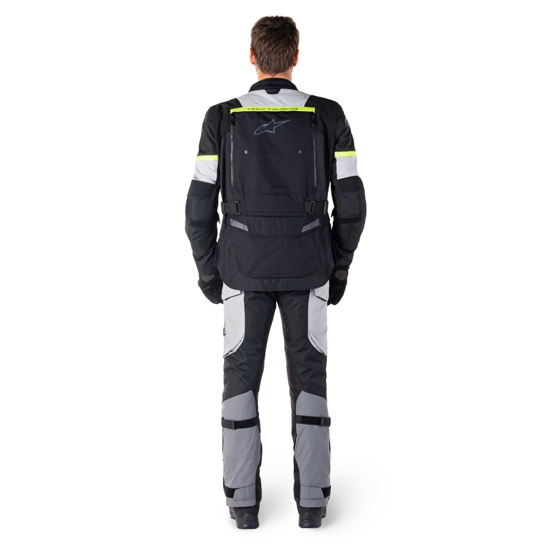 Alpinestars Bogota PRO Drystar Motorradjacke Schwarz-Grau-Fluogelb