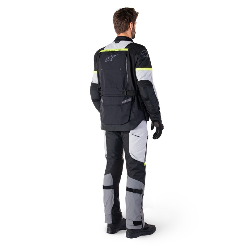 Alpinestars Bogota PRO Drystar Motorradjacke Schwarz-Grau-Fluogelb