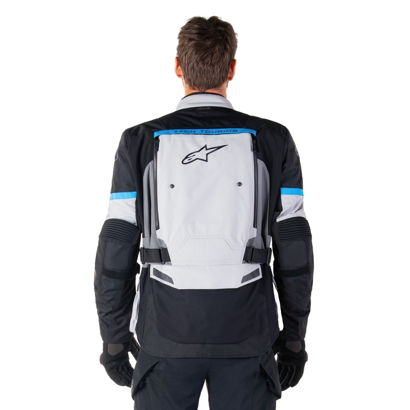 Alpinestars Bogota PRO Drystar Motorradjacke grau-schwarz-blau