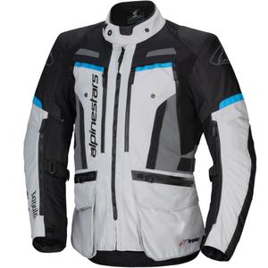 Alpinestars Bogota PRO Drystar Motorradjacke grau-schwarz-blau
