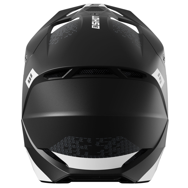 Motocross-Helm Shot Furious Draw weiß-schwarz