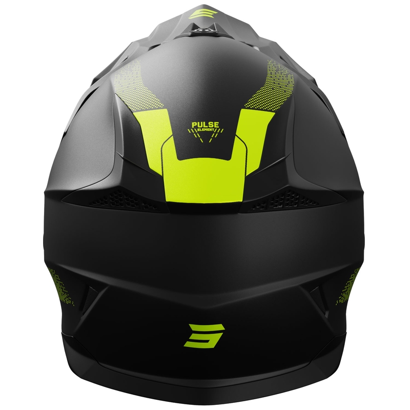 Motocross-Helm Shot Pulse Element matt fluogelb