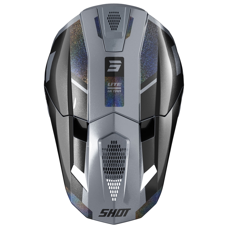 Motocross-Helm Shot Lite Ultra matt holografisch