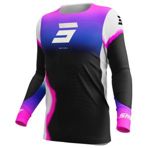 Motocross-Trikot Shot Aerolite Astral blau-rosa