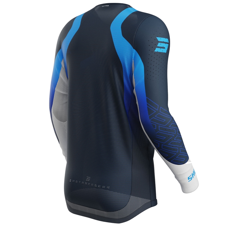 Motocross-Trikot Shot Aerolite Ultra blau